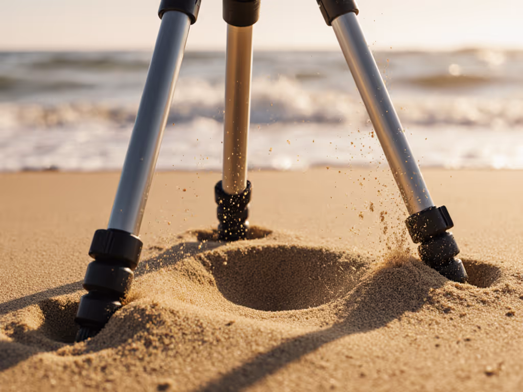 small_tripod_sinking_in_beach_sand