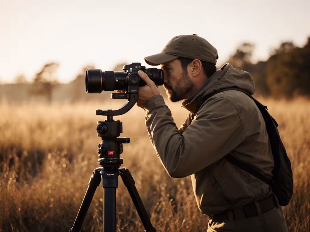 photographer_using_gimbal_head_for_wildlife_photography_in_field_setting